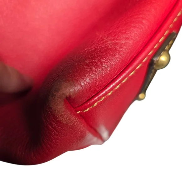 Dooney & Bourke Red Pebbled Leather Large Hobo Bag 2014 - Picture 8 of 16